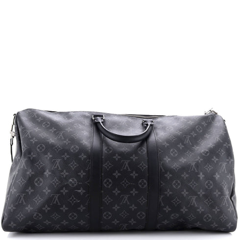 Keepall Bandouliere Bag Monogram Eclipse Canvas 55