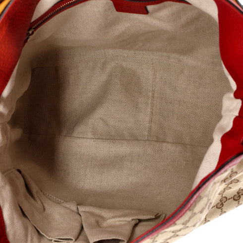 Diana Bamboo Shoulder Bag GG Canvas Medium