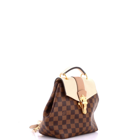 Clapton Backpack Damier and Leather