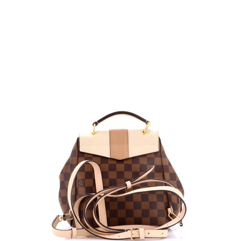 Clapton Backpack Damier and Leather