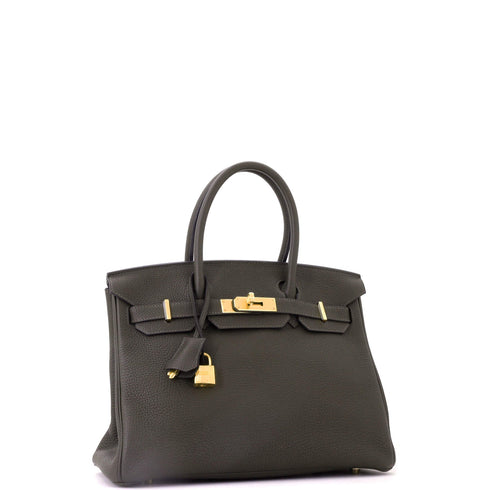 Birkin Handbag Ecorce Togo with Gold Hardware 30