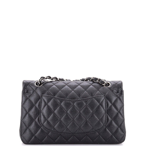 Classic Double Flap Bag Quilted Iridescent Caviar Medium