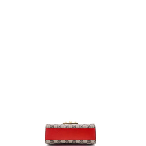 Padlock Shoulder Bag GG Coated Canvas and Leather Small