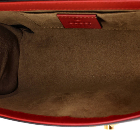 Padlock Shoulder Bag GG Coated Canvas and Leather Small