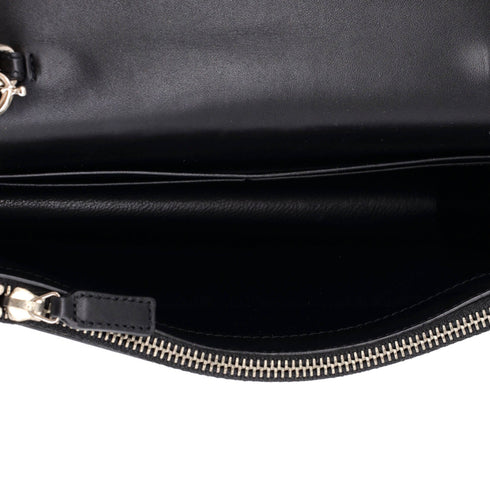 Classic Monogram Tassel Chain Wallet Patchwork Leather