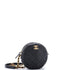 Round Chain Crossbody Bag Quilted Caviar Small