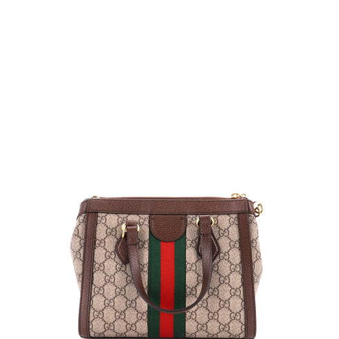 Ophidia Top Handle Tote GG Coated Canvas Small