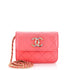 Crystal CC Card Holder with Chain Quilted Lambskin
