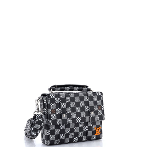 Flap Soft Trunk Messenger Bag Limited Edition Distorted Damier