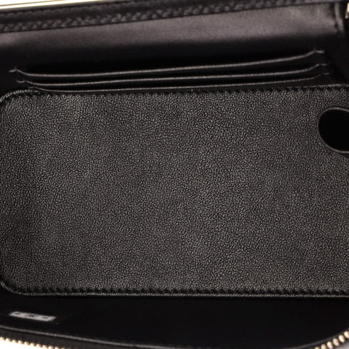 Ombre Classic Vanity Case with Chain Quilted Lambskin Small