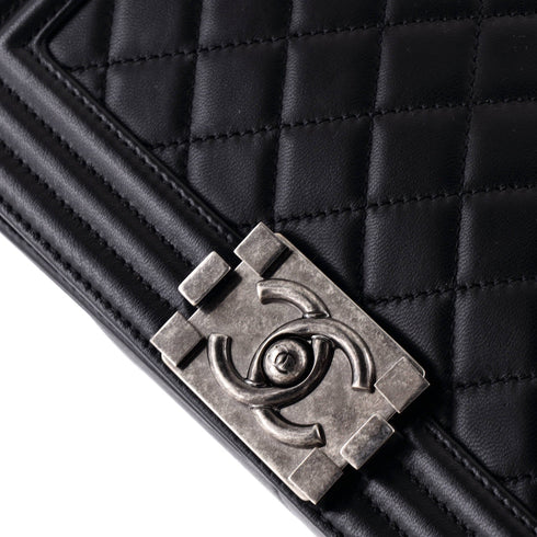 Boy Flap Bag Quilted Lambskin Old Medium
