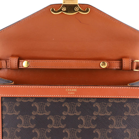 Enveloppe Wallet on Strap Triomphe Coated Canvas
