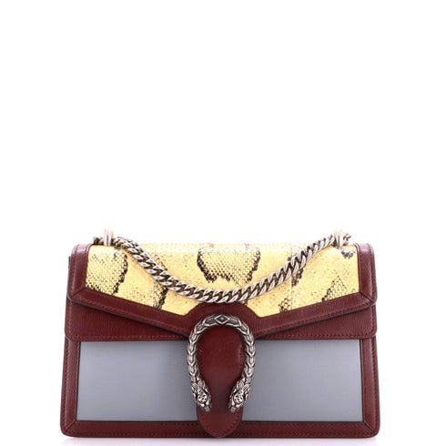 Dionysus Bag Leather with Python Small