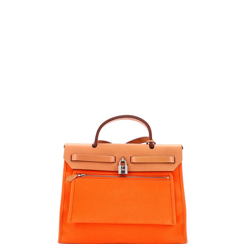 Herbag Zip Leather and Toile 31