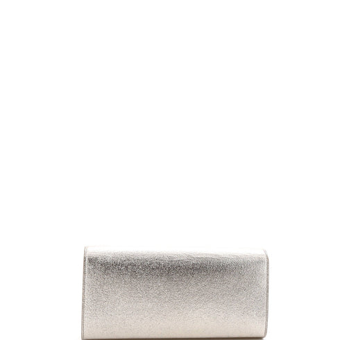 Classic Monogram Clutch Metallic Calfskin Long