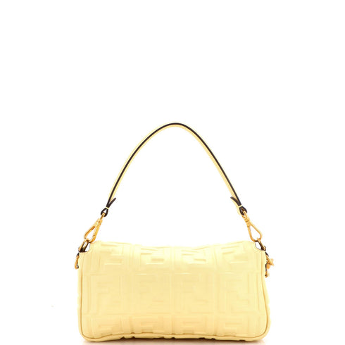 Baguette NM Bag Zucca Embossed Leather Medium