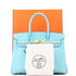 Birkin Handbag Bleu Atoll Epsom with Gold Hardware 30