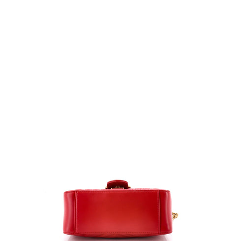 GG Marmont Top Handle Flap Bag Matelasse Leather Mini