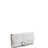 Wallet on Chain Quilted Metallic Suede East West