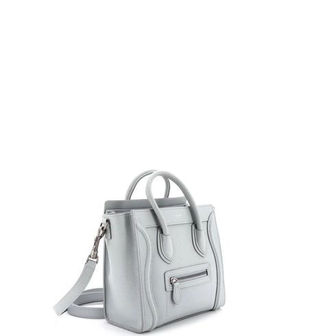 Luggage Bag Grainy Leather Nano