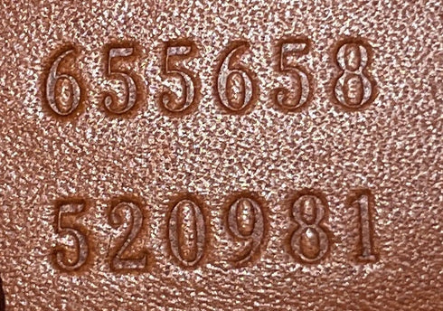 Diana NM Logo Bamboo Handle Tote Embossed Leather Medium