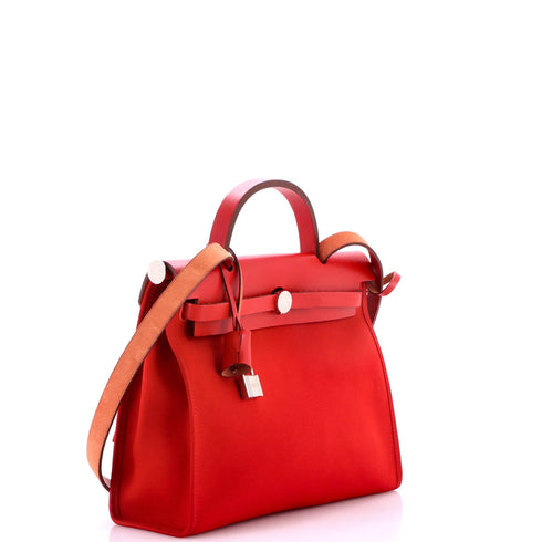 Herbag Zip Leather and Toile 31