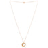 Trinity Pendant Necklace 18K Tricolor Gold with Pave Diamonds Medium