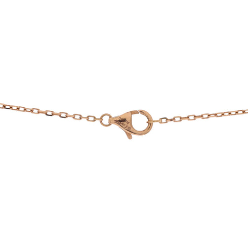 Trinity Pendant Necklace 18K Tricolor Gold with Pave Diamonds Medium