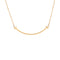 T Smile Pendant Necklace 18K Yellow Gold Small