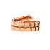 Serpenti Viper Two-Coil Ring 18K Rose Gold with Diamond