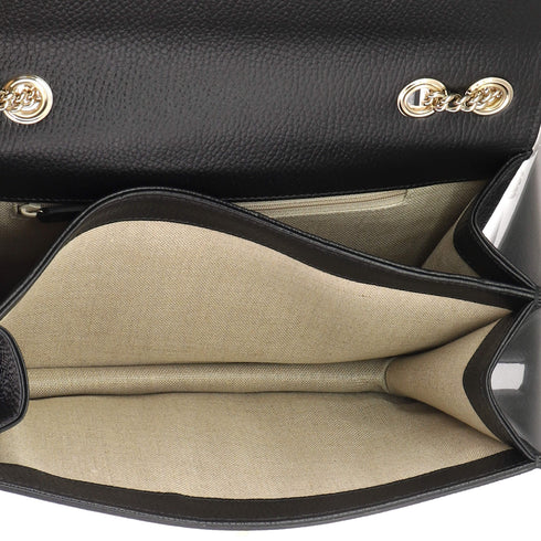 Interlocking Shoulder Bag Leather Medium