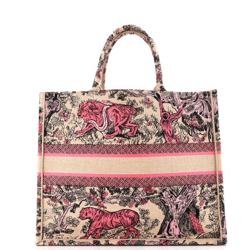 Book Tote Embroidered Canvas Large