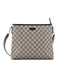 Zip Top Messenger Bag GG Coated Canvas Medium