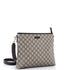 Zip Top Messenger Bag GG Coated Canvas Medium