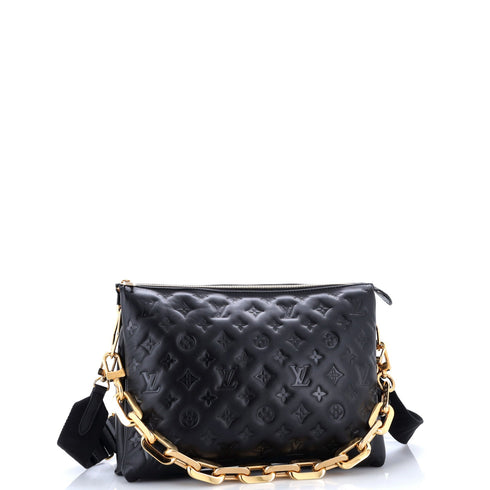 Coussin Bag Monogram Embossed Lambskin MM