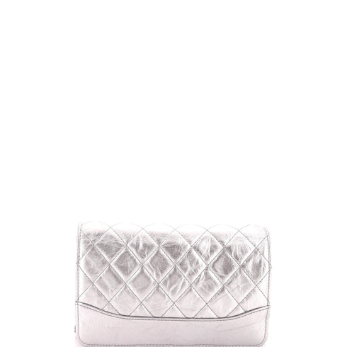 Gabrielle Wallet on Chain Quilted Aged Calfskin