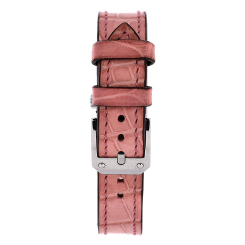 Kelly II Quartz Watch Stainless Steel and Alligator with Diamond Bezel and Mother of Pearl 15