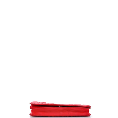 Lady Dior Convertible Chain Clutch Cannage Quilt Leather Long
