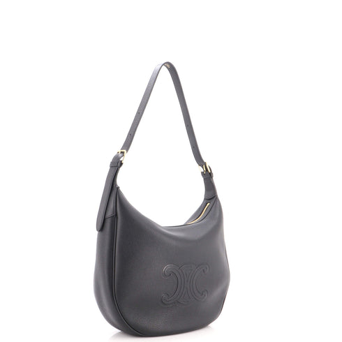 Heloise Shoulder Bag Triomphe Embossed Leather Medium