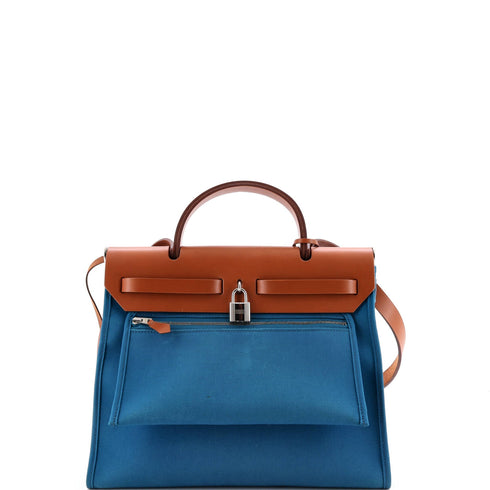 Herbag Zip Leather and Toile 31