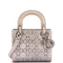 Lady Dior Bag Crystal Embellished Cannage Quilt Satin Mini