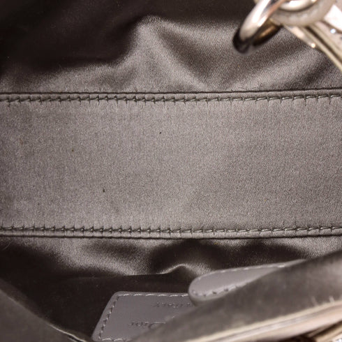 Lady Dior Bag Crystal Embellished Cannage Quilt Satin Mini