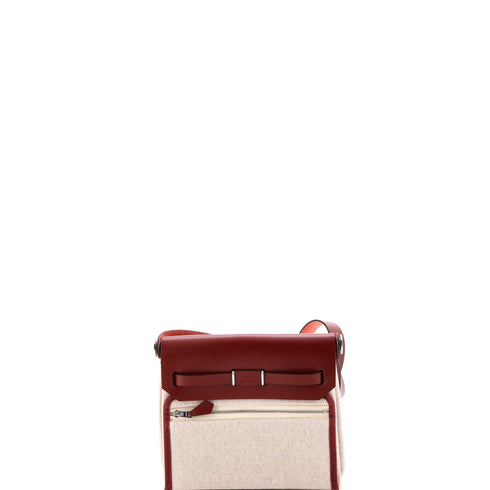 Herbag Zip Toile and Leather 20