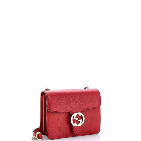 Interlocking Shoulder Bag Leather Small