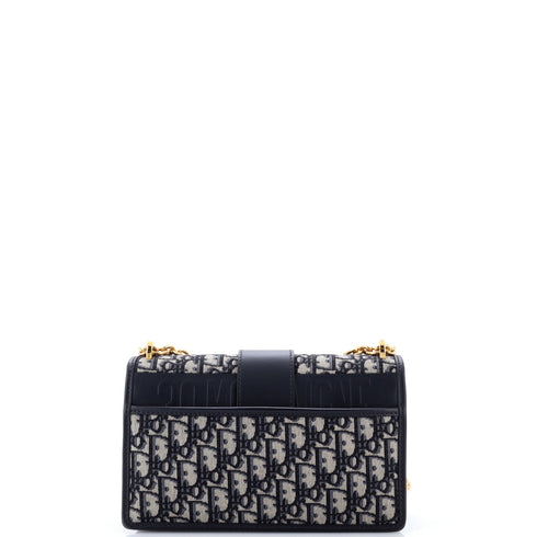 30 Montaigne Chain Flap Bag Oblique Canvas East West