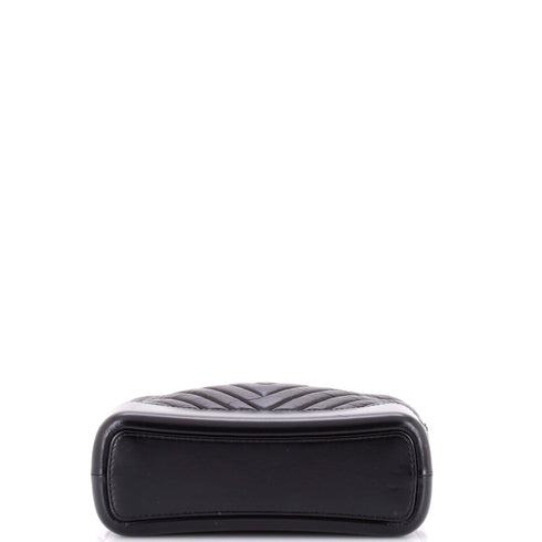 So Black Gabrielle Hobo Chevron Aged Calfskin Medium