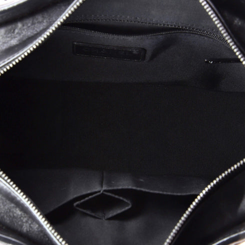 So Black Gabrielle Hobo Chevron Aged Calfskin Medium