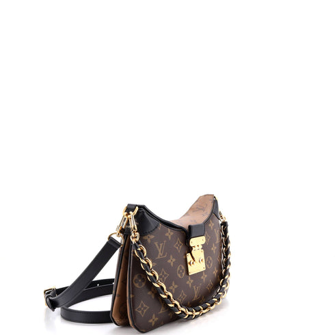 LV Twinny Handbag Monogram Canvas and Reverse Monogram Canvas with Leather