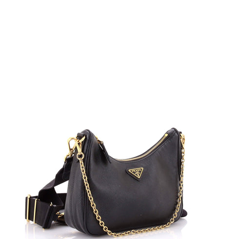 Re-Edition 2005 Shoulder Bag Saffiano Leather Small