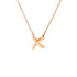 Paloma Picasso Graffiti X Pendant Necklace 18K Rose Gold Small